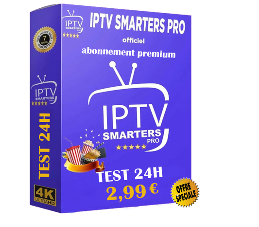 🎉 24-Hour Test | ABONNEMENT IPTV SMARTERS PRO